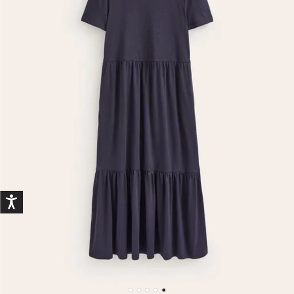 Boden Size 12 Tiered Maxi w Pockets. New w tags. Navy - Picture 2 of 9